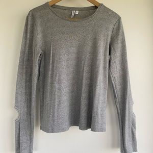 & Other Stories Silver Long Sleeve Top